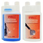 Espresso Coffee Machine Cleaner & Milk System Frother Cleaner Pack (2x 1 Litre)