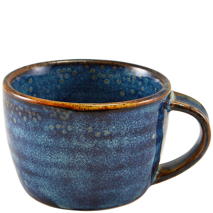 Terra Porcelain Aqua Blue Coffee Cup 230ml/8oz (Pack of 6)
