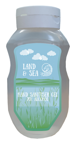 Land & Sea Hand Sanitiser Gel 70% Alcohol 375ml