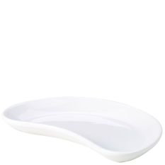 GenWare Porcelain White Crescent Salad Dish 20cm/7.9" (Pack of 6)