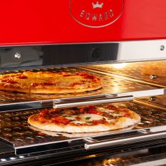 King Edward PK2 Pizza King Double Oven Red