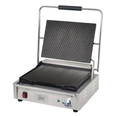 Buffalo Contact Grill Large Ribbed Top & Smooth Bottom