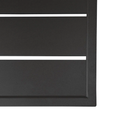 Bolero Aluminium Square Table Top Black 700mm