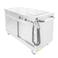 Parry MSB12 Mobile Servery Unit with Bain Marie Top 1275mm