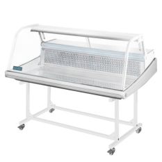Polar G-Series Countertop Serve Over Fish Counter 255 Litre + Trolley Stand