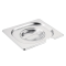 Stainless Steel Gastronorm Pan GN 1/6 Lid Notched